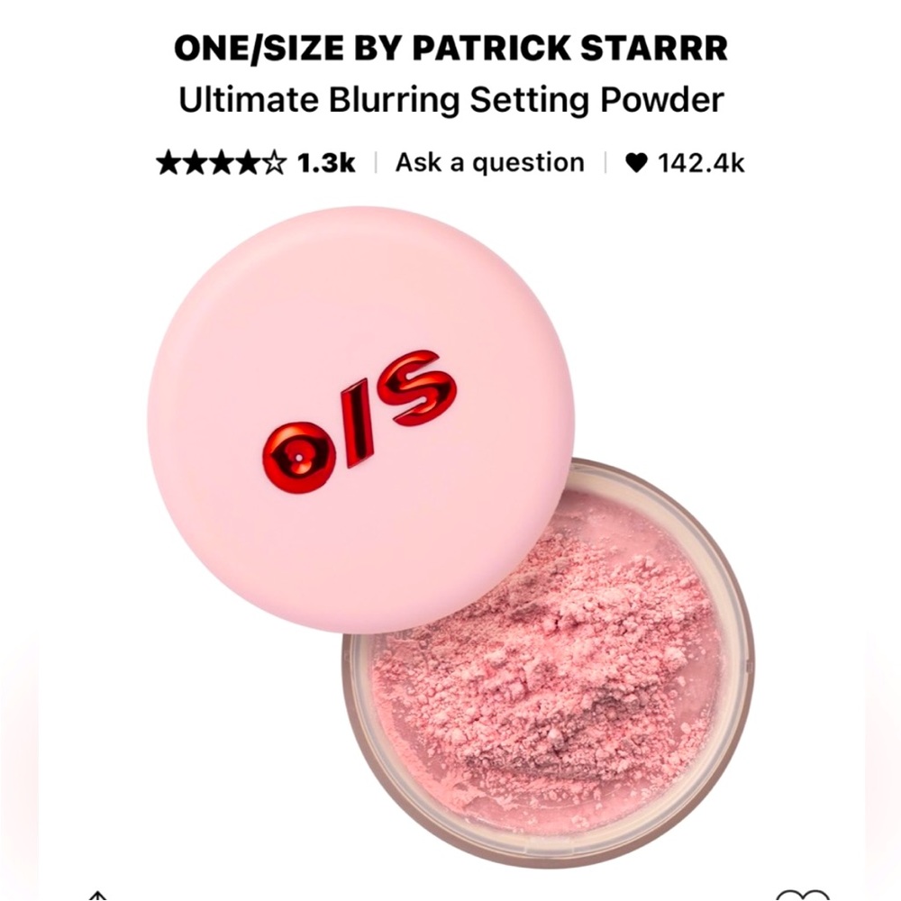 O/S One Size by Patrick Starrr Ultimate Blurring Setting Powder Ultra Pink